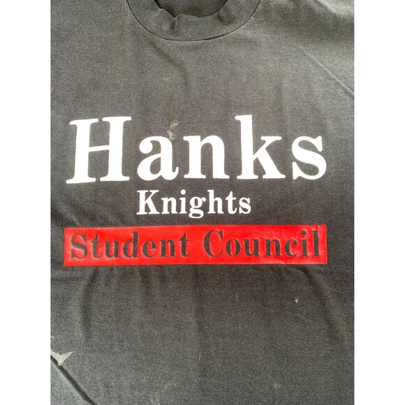 1980s True Vintage Hanks Knights Student Council single stitch, made in USA XL - Picture 5 of 16